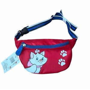 NWT Disney Aristocats Loungefly Fanny Pack Disney Parks Marie Red